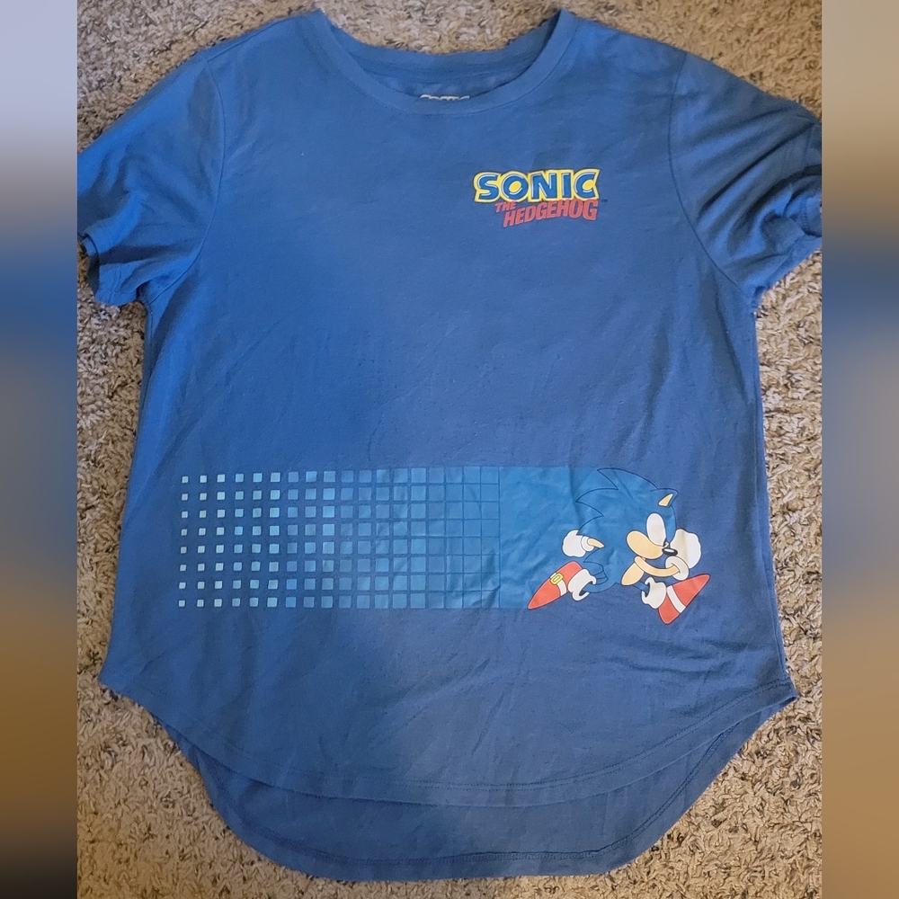 Sonic the Hedgehog Blue Graphic T-Shirt